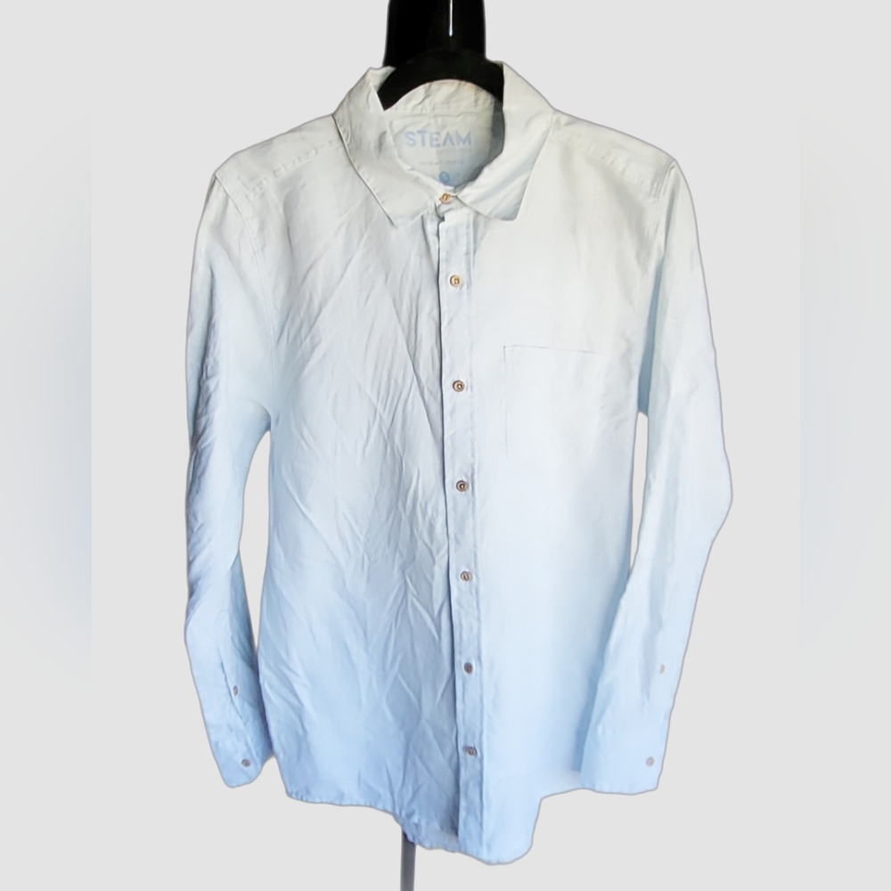 Steam beachwear+ 100% Linen Long sleeve Button Up Size Small Lagenlook